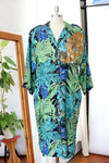 Lurking Tiger Silk Shirtdress M-M/L