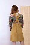 Blonde Suede Jumper Dress XS