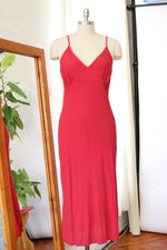 Raspberry Crepe Slipdress S/M