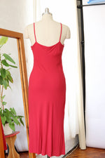 Raspberry Crepe Slipdress S/M