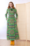 Psych Paisley Quilted House Dress S-S/M