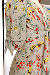Baraschi Silk Floral Tie Dress L