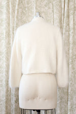 Snow White Angora Cropped Cardigan S-L