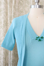 Bluest Blue Faux Sweater Set S/M