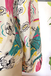 Old Hollywood 1940s Rayon Blouse L