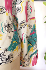 Old Hollywood 1940s Rayon Blouse L