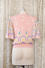 Umi Silk Flutter Pastel Knit Top M