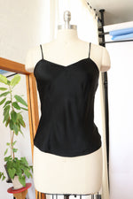 Perfect Black Silk Cami S/M