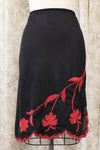 1940s Hibiscus Slip Skirt XS/S
