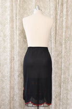 1940s Hibiscus Slip Skirt XS/S