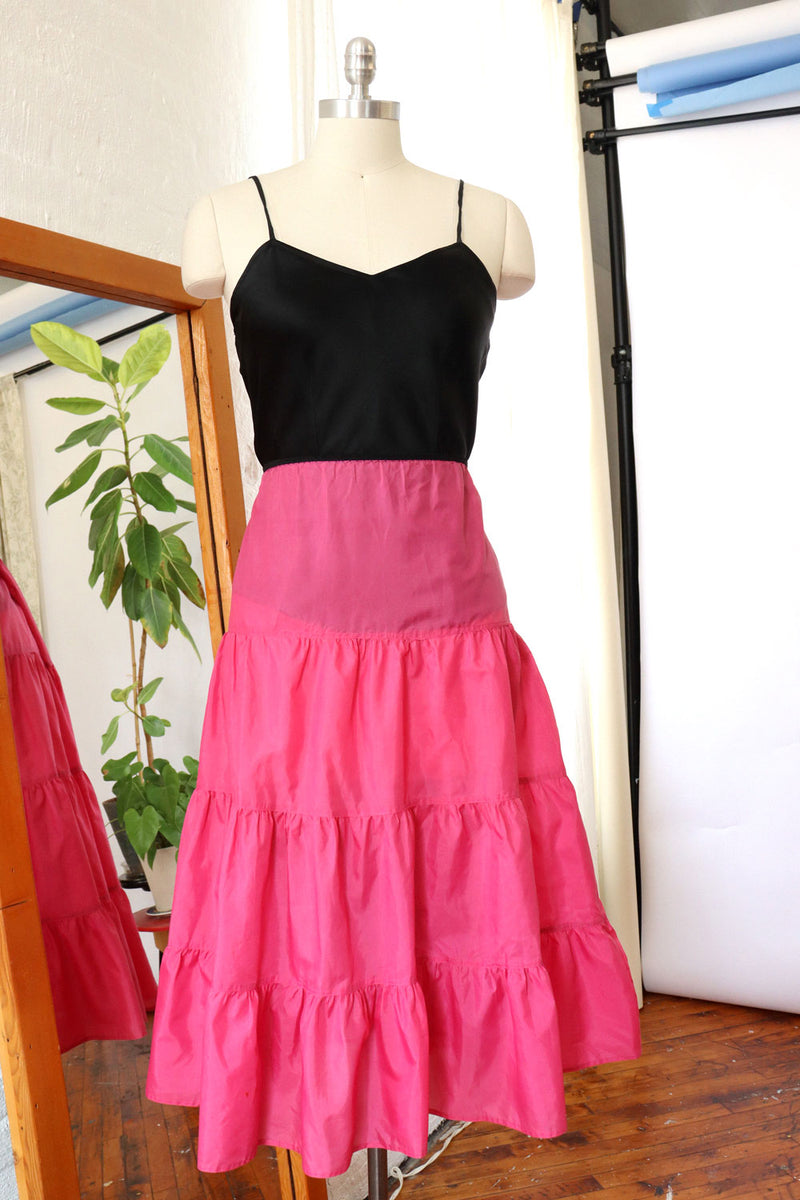 Florell Hot Pink Slip Skirt S/M