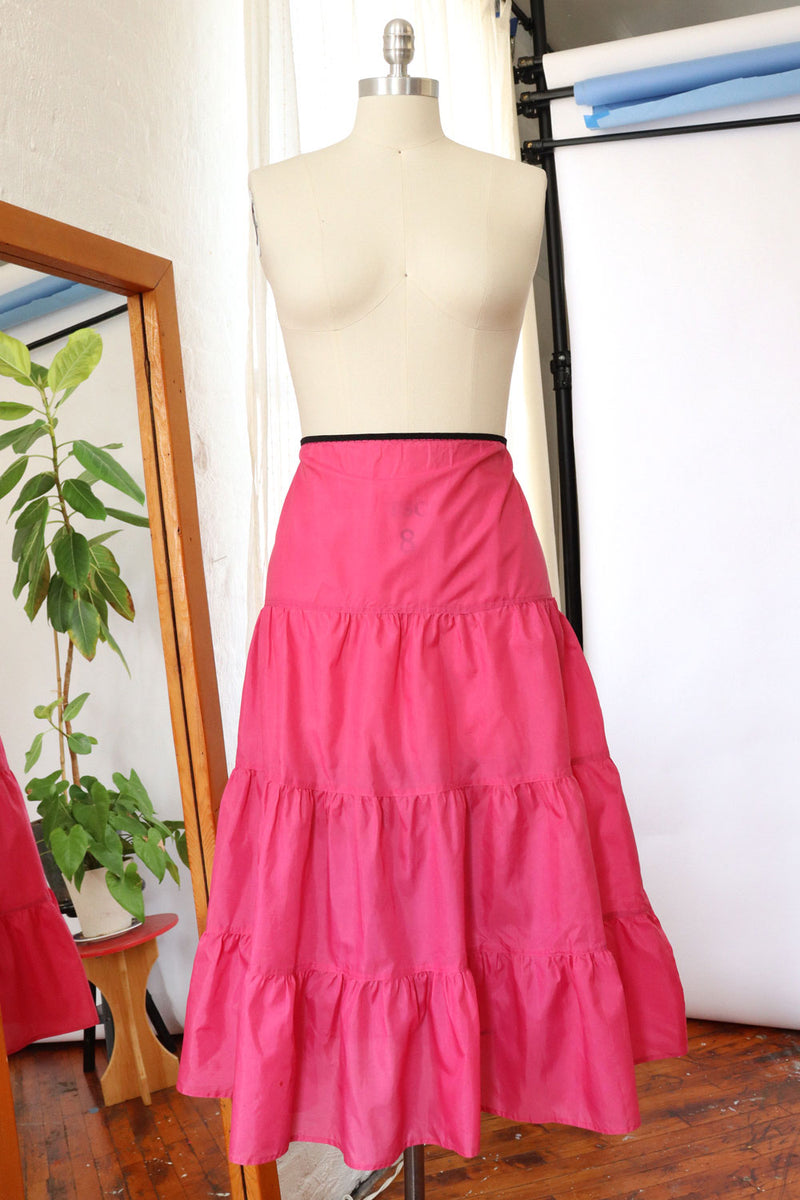 Florell Hot Pink Slip Skirt S/M