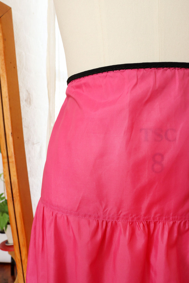 Florell Hot Pink Slip Skirt S/M