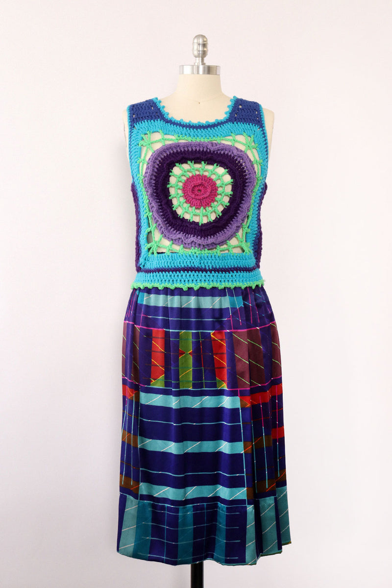 Hilary Gifford Silk Plaid Midi M/L