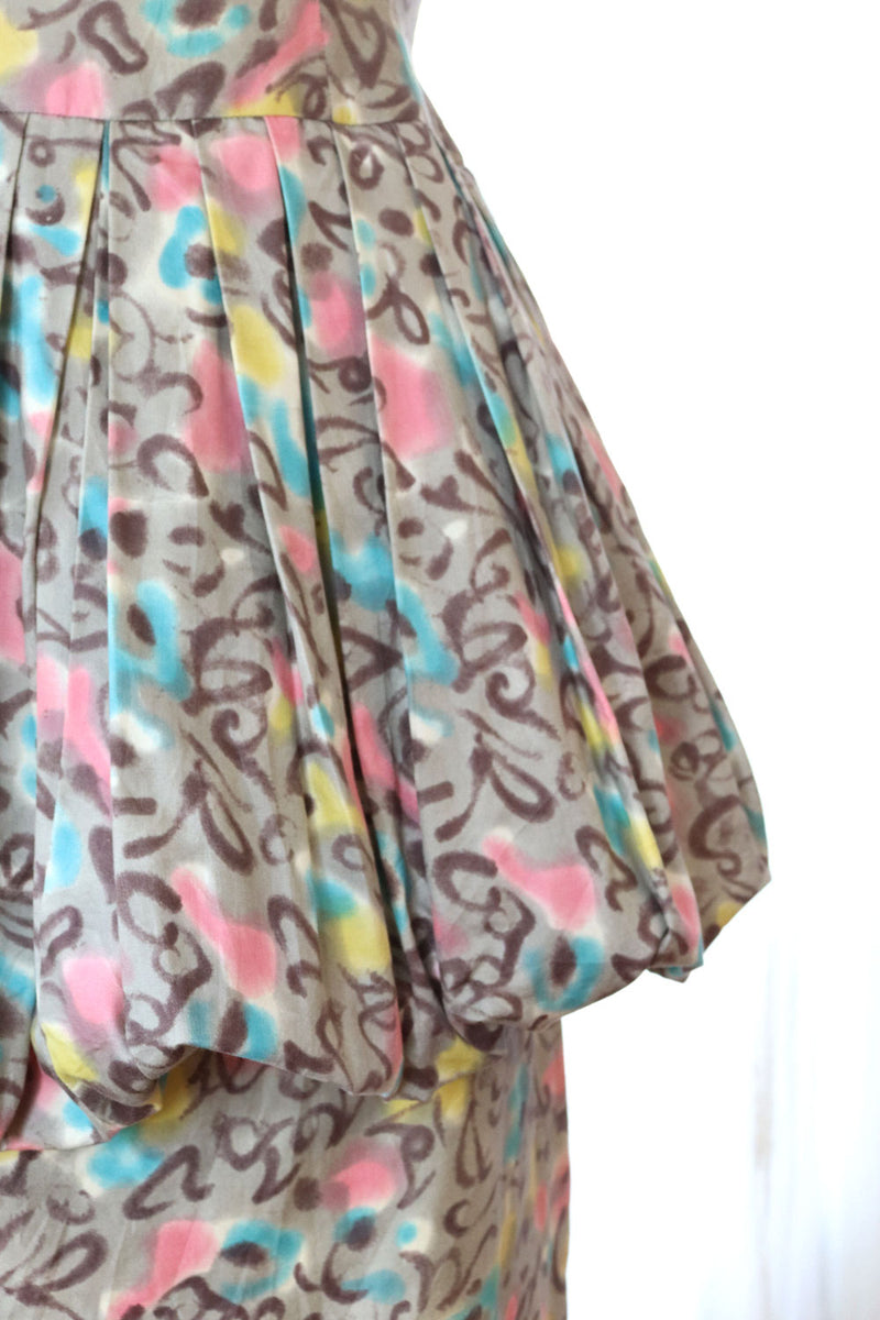 1950s Pastel Dropwaist Bubble Dress XS/S