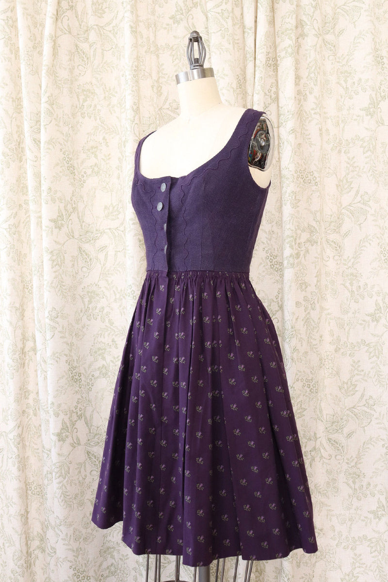 Deep Purple Dirndl Dress S