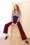 Op-Art Collared Crop S/M
