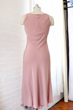 Silk Rose Bias Cut High Slit Gown S/M