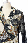 Mesh Panelled Trippy Caftan S-L