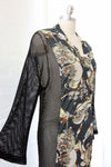 Mesh Panelled Trippy Caftan S-L