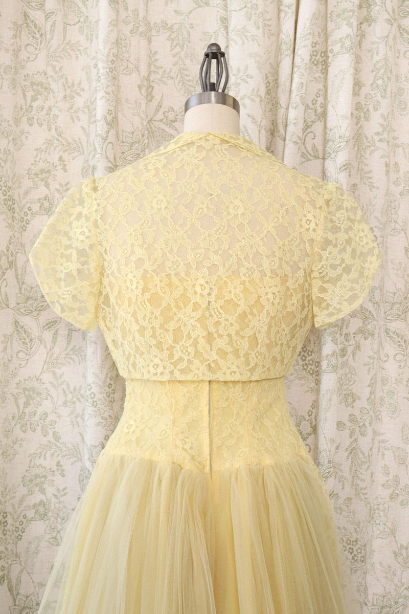 Buttercup Tulle Dress with Lace Jacket XS/S