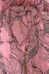 1940s Tree of Life Buttoned Rayon Dress M-M/L