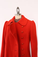 Cherry Red Mod Coat XS