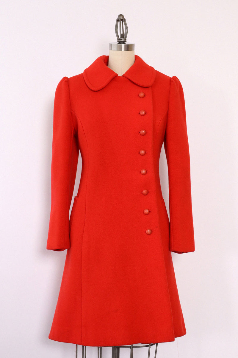 Cherry Red Mod Coat XS