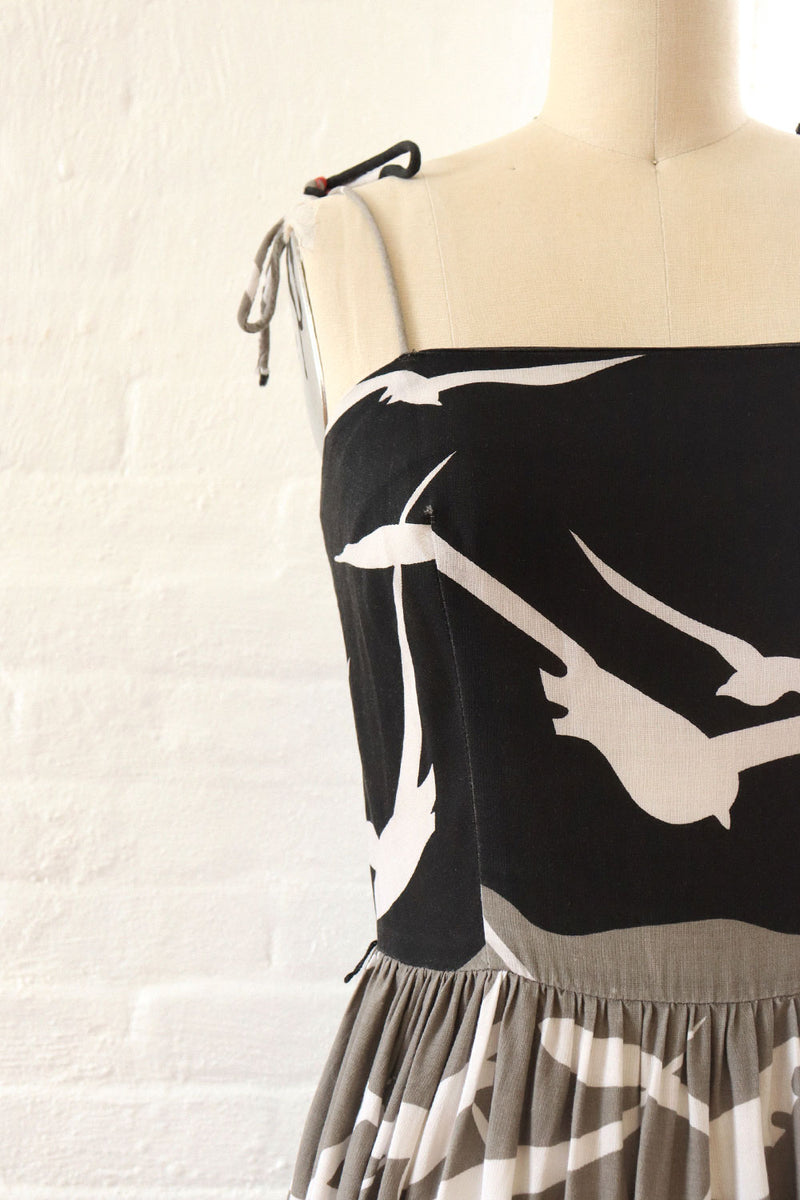 Niki Bird Silhouette Sundress S