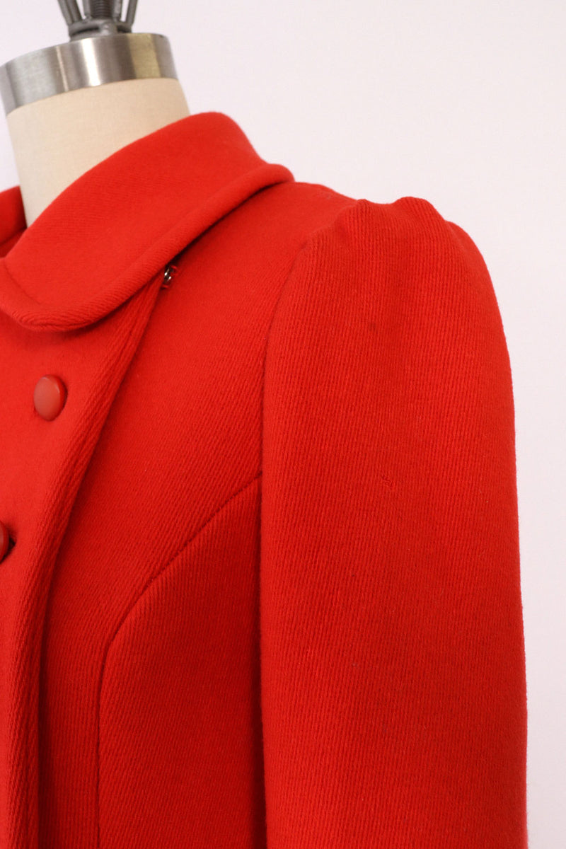 Cherry Red Mod Coat XS