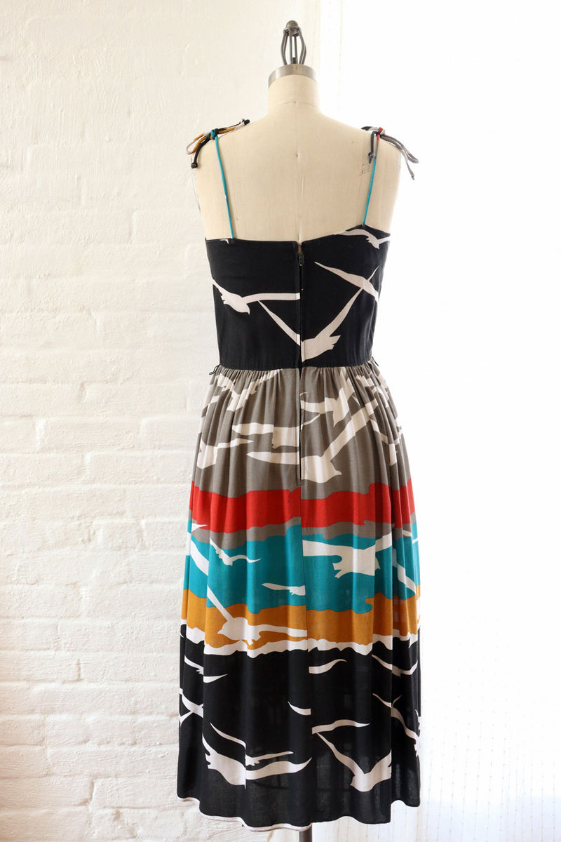 Niki Bird Silhouette Sundress S