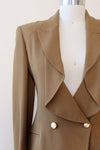 Claude Montana Camel Skirt Suit XS/S