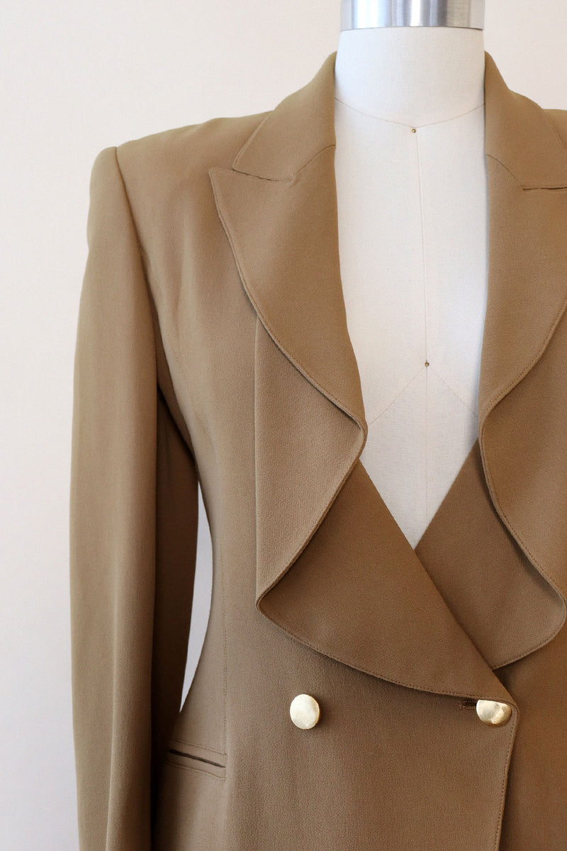 Claude Montana Camel Skirt Suit XS/S