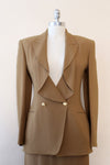 Claude Montana Camel Skirt Suit XS/S