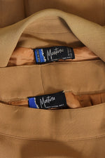 Claude Montana Camel Skirt Suit XS/S