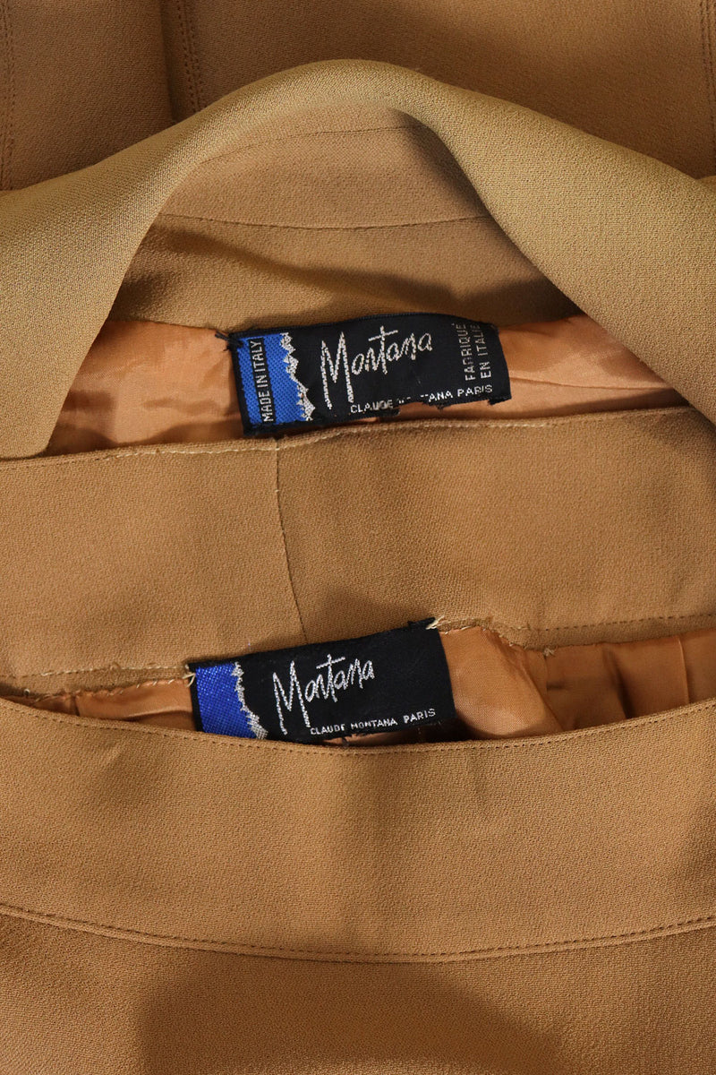 Claude Montana Camel Skirt Suit XS/S