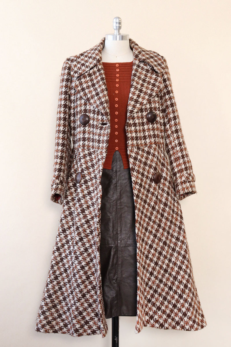 Cocoa Houndstooth Princess Coat S/M