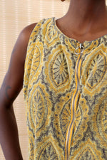 Ochre Fringe Terrycloth Romper S-L