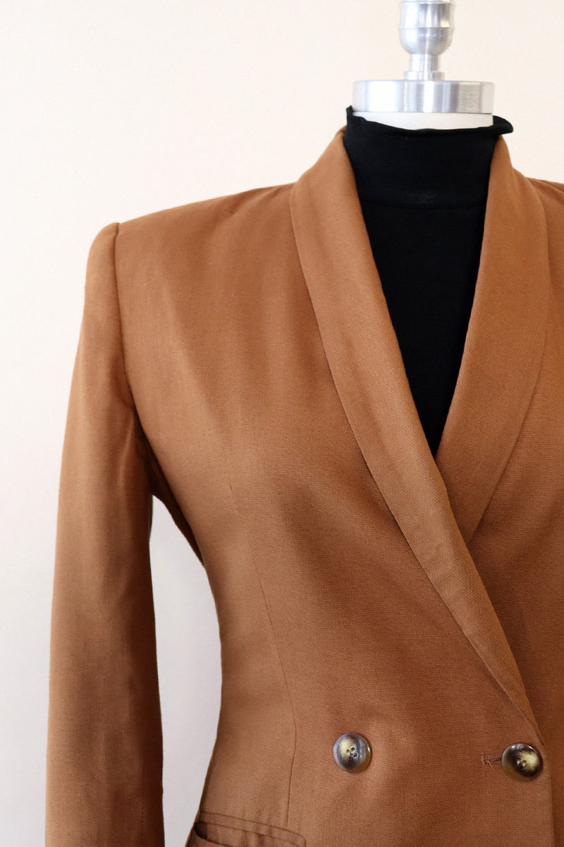 Caramel Latté Linen Blazer XS/S