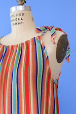 Rainbow Stripe Terry Minidress XS-M