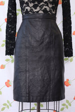 Nappa Leather Straight Skirt M/L