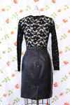 Nappa Leather Straight Skirt M/L