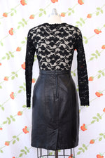 Nappa Leather Straight Skirt M/L