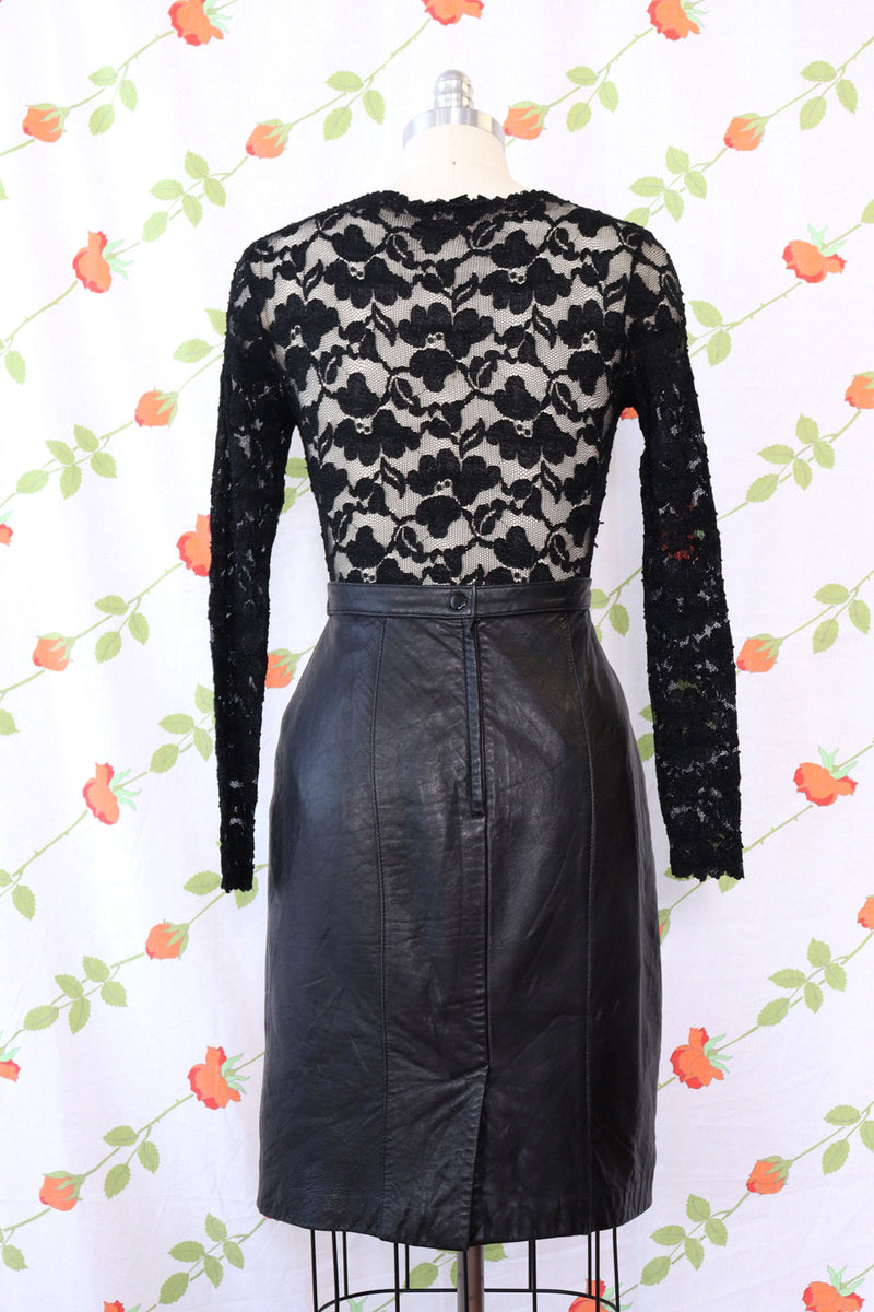 Nappa Leather Straight Skirt M/L
