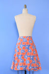 Bandana Print Wrap Skirt M/L