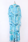 Sky Blue Floral Maxi L