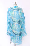 Sheer Macro Floral Poncho