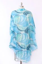 Sheer Macro Floral Poncho