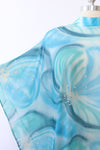 Sheer Macro Floral Poncho