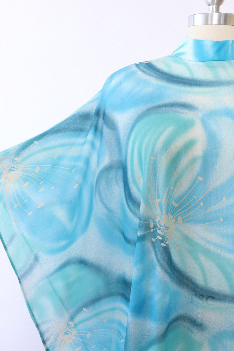 Sheer Macro Floral Poncho
